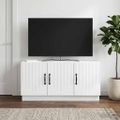 vidaXL TV skrinka Biela 99 x 34,5 x 47 cm Kompozitné drevo