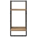 vidaXL Sada nástenných políc 6 ks Remeselný dub 100 x 25 x 30 cm