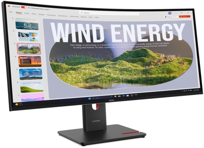 Lenovo T34WD-40 s MC60/ 34" VA, prohnutý/ 3440x1440/ 21:9/ 300cd/m2cmd/ 3000:1/ 4ms/ HDMI/ DP/ USB/ RJ45/ VESA/ černý Lenovo T34WD-40 s MC60/ 34" VA, prohnutý/ 3440x1440/ 21:9/ 300cd/m2cmd/ 3000:1/ 4ms/ HDMI/ DP/ USB/ RJ45/ VESA/ cerný