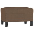 vidaXL Podnožka hnedá 60x50x41 cm látková