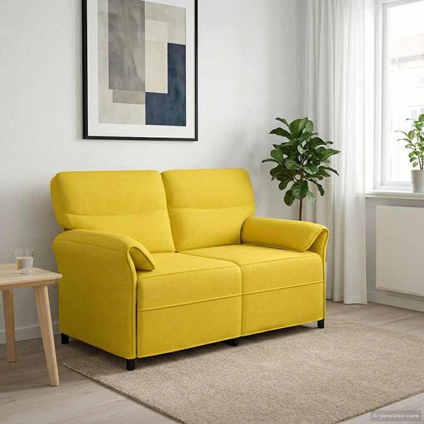 vidaXL Pohovka 100% polyester, kovový rám, MDF, Preglejka