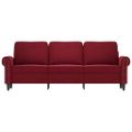 vidaXL 3-miestna pohovka vínovo-červená 180 cm zamat