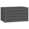 vidaXL Úložný box sivý 59,5x36,5x33 cm masívna borovica