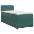 vidaXL Posteľ boxspring s matracom Tmavozelená 80 x 200 cm Zamat
