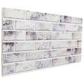 vidaXL Nástenné panely 10 ks 100 x 50 cm Svetlošedá a čierna EPS pena