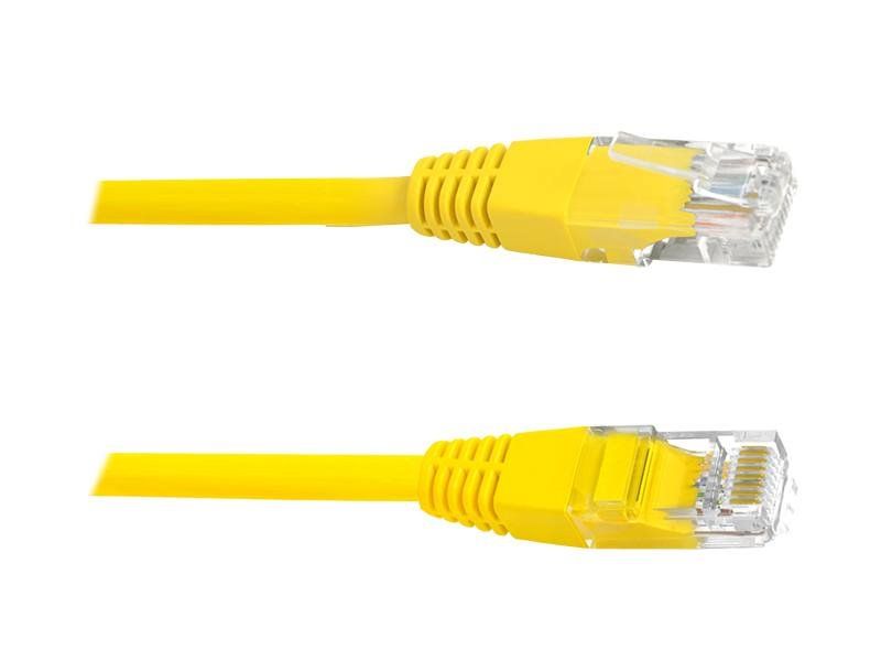 UTP Patch Kábel Lexton RJ45 CAT5E 0,5m 8P8C 1:1 Žltý UTP Patch Kabel Lexton RJ45 CAT5E 0,5m 8P8C 1:1 Žlutý