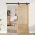 vidaXL Posuvné dvere ORKDAL 86 x 198,5 cm Borovicový masív Prírodná