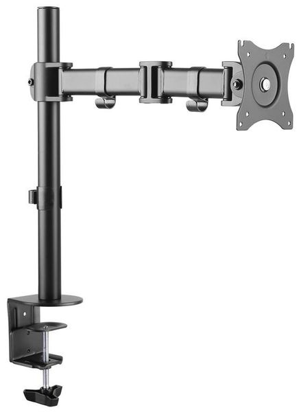 Neomounts Select NM-D135BLACK/Držák displeje/na stůl/10-27"/svorka+průchodka/VESA 100X100/nosn. 8kg/černý Držák, VESA, stolní, pro plochý monitor, úhloprícka 10"-27", náklon 90°, otácení 180°, rotace 360°, nosnost 8kg, cerný