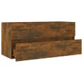vidaXL Umývadlová skrinka tmavý dub 100x38,5x45 cm spracované drevo