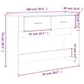 vidaXL Konzolový stolík hnedý dub 100x39x75 cm spracované drevo