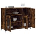 vidaXL Komoda dymový dub 100x35x75 cm kompozitné drevo
