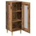 vidaXL Servírovacia skriňa Staré drevo 34.5 x 32.5 x 90 cm