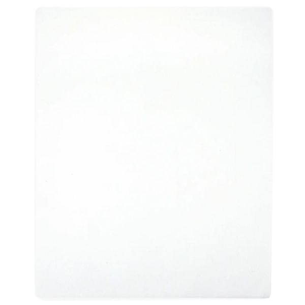 vidaXL Plachta Jersey biela 90x200 cm bavlna