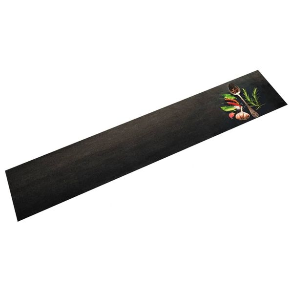 vidaXL Kuchynský koberec umývateľný koreniny 60x300 cm zamat