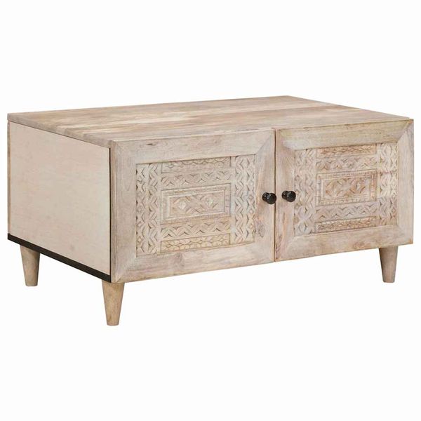 vidaXL Konferenčný stolík Biela 80 x 54 x 40 cm Kompozitné drevo