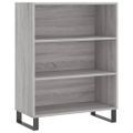 vidaXL Vysoká skrinka sivý dub sonoma 69,5x34x180 cm spracované drevo