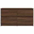 VidaXL TV skrinka Hnedý Dub 100x35x54 cm Drevo