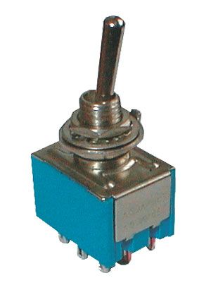 Prepínač páčkový    2pol./9pin  ON-ON  12V