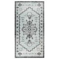 vidaXL Vonkajší koberec hladké tkanie 80x150 cm zelený a sivý