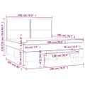 vidaXL Boxspring posteľ s matracom kapučínová 180x200 cm umelá koža