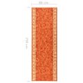 vidaXL Koberec behúň tehlový 80x250 cm protišmykový