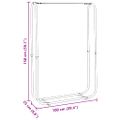 vidaXL Regál na krbové drevo 100x25x150 cm, pozinkovaná oceľ