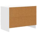 vidaXL Nočný stolík Biela s vysokým leskom 62 x 34,5 x 44,5 cm