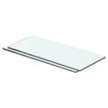 vidaXL Poličky 2 ks panel z priehľadného skla 40x12 cm