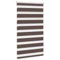 vidaXL Zebrová roleta 90,9x150 cm Šírka látky 86,7 cm, kávová