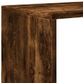 vidaXL Knižnica 4-posch. dymový dub 131,5x29x131,5 cm kompozitné drevo
