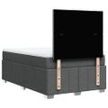 vidaXL Boxspring posteľ s matracom, tmavosivá 120x190 cm, látka