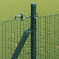vidaXL Zvarené drôtené pletivo s betónovým základom 25 x 0,8 m Zelená