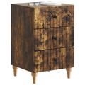 vidaXL Nočný stolík Dymový dub 43x 41 x 66,5 cm Kompozitné drevo