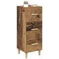 vidaXL Servírovacia skriňa Staré drevo 34.5 x 34 x 90 cm