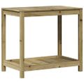 vidaXL Stôl na presádzanie s policou 82,5x50x75 cm impregnov. borovica
