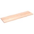 vidaXL Stolová doska 200x60x(2-4) cm neošetrený masív živé hrany