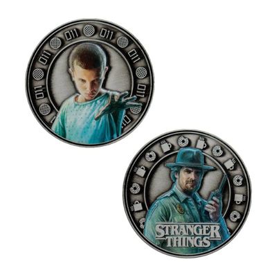Zberateľská minca Stranger Things - Eleven and Hopper
