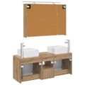 vidaXL Set kabinetov do kúpeľne 4 ks Dub artisan Kompozitné drevo