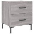 vidaXL Nočné stolíky 2 ks sivé sonoma 40x35x47,5 cm kompozitné drevo