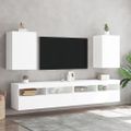 vidaXL TV nástenné skrinky 2 ks biele 40,5x30x60 cm kompozitné drevo