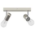 vidaXL Stropné bodové svetlo so bodmi Niklová 26 x 6,5 x 11,5 cm Kov