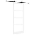 vidaXL Posuvné dvere ORKDAL 93 x 232 cm Biela a čierna