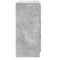 vidaXL Komoda betónovo sivá 80x35x76 cm spracované drevo