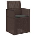vidaXL Vankúše na sedenie 4 ks Polyester Antracitová 47 x 36 x 2 cm