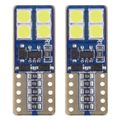 LED CANBUS 8SMD 2835 T10e (W5W) White 12V / 24V