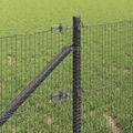 vidaXL Zváraný drôtový plot s hrotmi 100 x 1 m Oceľ s PVC povrchom