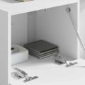 vidaXL TV nástenná skriňa 39 x 31 x 29,5 cm Biela Kompozitné drevo