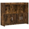 vidaXL Servírovacia skriňa Dymový dub 98,5 x 33 x 80 cm