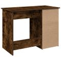 vidaXL Stôl dymový dub 102x50x75 cm kompozitné drevo