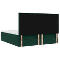 vidaXL Osmanský rám postele s matracom tmavozelená 180x200 cm zamat